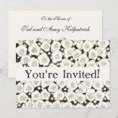 Japan Witte Bloemtuin Kaart (Voorkant / Achterkant)