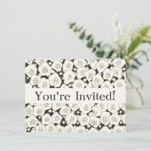 Japan Witte Bloemtuin Kaart (Staand voorkant)