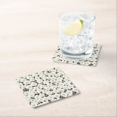 Japan Witte Bloemtuin Kartonnen Onderzetters (Insitu)