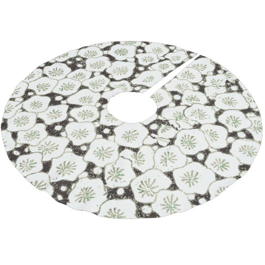 Japan Witte Bloemtuin Kerstboom Rok (Gekanteld)