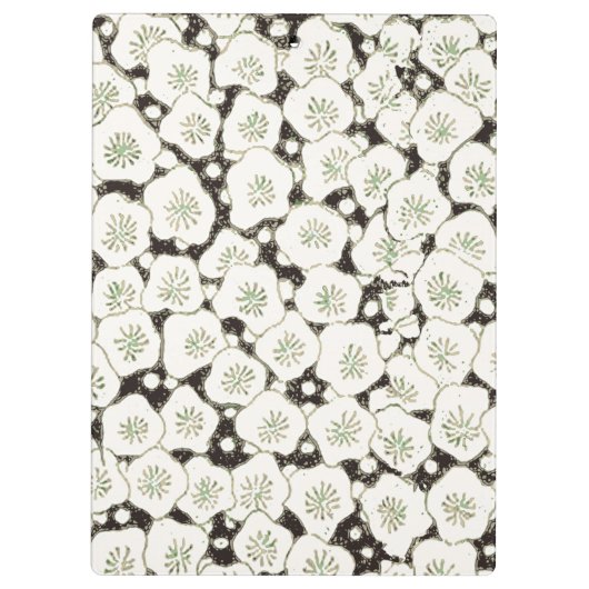 Japan Witte Bloemtuin Klembord (Achterkant)