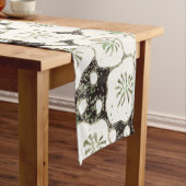 Japan Witte Bloemtuin Korte Tafelloper (Voorbeeld)