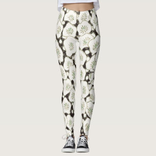 Japan Witte Bloemtuin Leggings