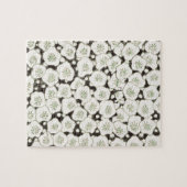 Japan Witte Bloemtuin Legpuzzel (Horizontaal)