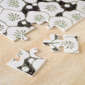 Japan Witte Bloemtuin Legpuzzel (Zijkant)