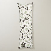 Japan Witte Bloemtuin Lichaamskussen (Achterkant (Verticaal))