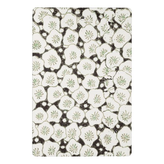 Japan Witte Bloemtuin Mini Klembord (Achterkant)