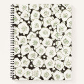 Japan Witte Bloemtuin Notitieboek (Voorkant)