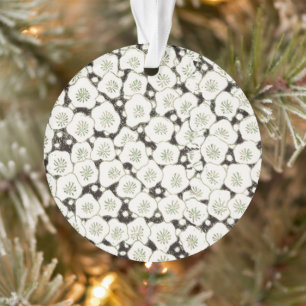 Japan Witte Bloemtuin Ornament