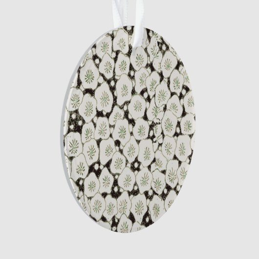 Japan Witte Bloemtuin Ornament (voorkant)