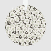 Japan Witte Bloemtuin Ornament (achterkant)