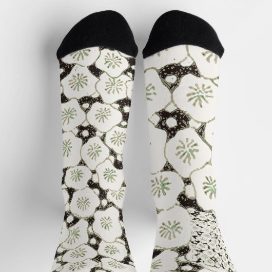 Japan Witte Bloemtuin Sokken (Top)