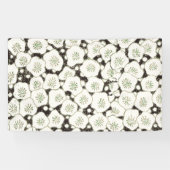 Japan Witte Bloemtuin Spandoek (Horizontaal)