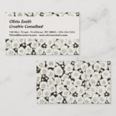 Japan Witte Bloemtuin Visitekaartje (Voorkant / Achterkant)