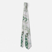 Japan Woodpecker Bird Cherry Tree Blossoms Tie Stropdas (Achterkant)