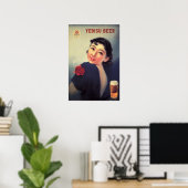 JAPAN YEBISU BEER Adverteren  Japanse kunst Poster (Thuiskantoor)