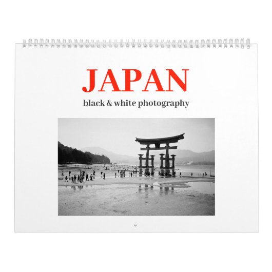 Japan: Zwart-wit fotografie 2026 Kalender (Hoes)