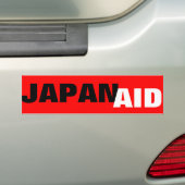 japanaid bumpersticker (Op auto)