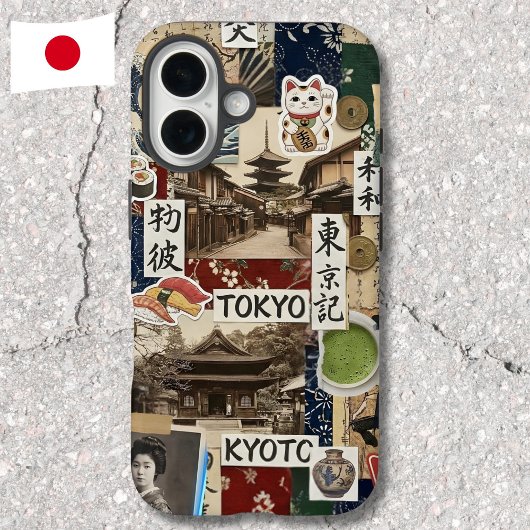 Japancore Collage Japans Esthetische Kunst Case-Mate iPhone Case