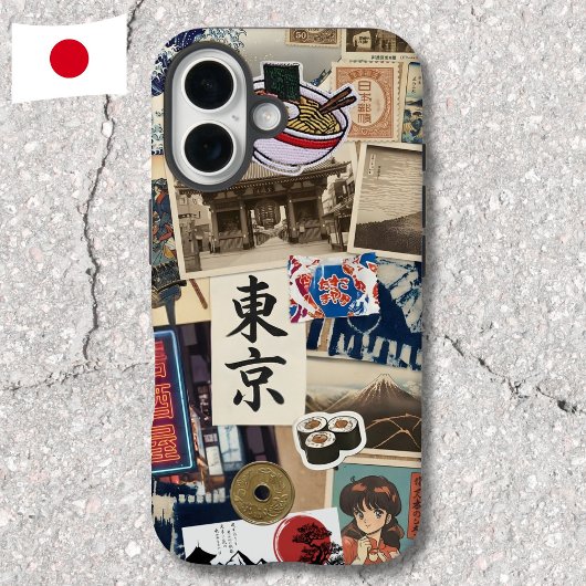 Japancore Collage Japans Moderne Traditionele Kuns Case-Mate iPhone Case