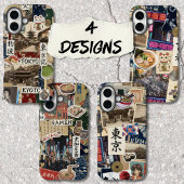 Japancore Collage Japanse Voedselcultuur Kunst Case-Mate iPhone Case