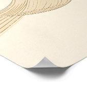 Japandi Abstract Line Art Minimalist Neutral Wall  Poster (Hoek)