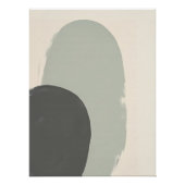 Japandi Abstract Plant Art Print Perfect Poster (Voorkant)