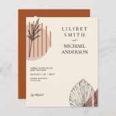 Japandi Abstracte Scandinavische geometrische brui (Voorkant / Achterkant)