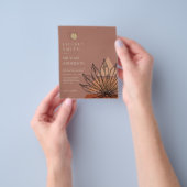 Japandi Abstracte Scandinavische geometrische brui Flyer (Hand)