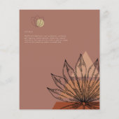 Japandi Abstracte Scandinavische geometrische brui Flyer (Achterkant)