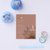 Japandi Abstracte Scandinavische geometrische brui Flyer (Enkel)