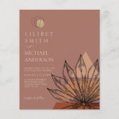 Japandi Abstracte Scandinavische geometrische brui Flyer (Voorkant)