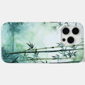 Japandi aquarel geïnspireerd bamboe kunst Case-Mate iPhone case (Achterkant (horizontaal))