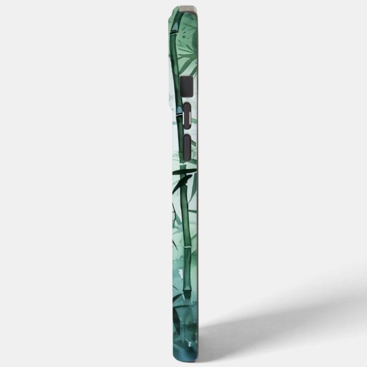 Japandi aquarel geïnspireerd bamboe kunst Case-Mate iPhone case (Achterkant / Links)