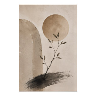 Japandi botanische wandkunstposter – Wabi Sabi  Perfect Poster