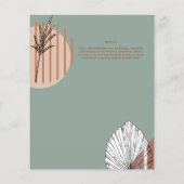 Japandi Bruiloft Scandinavisch Abstract Geometrisc (Achterkant)