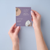 Japandi Bruiloft Scandinavisch Abstract Geometrisc Flyer (Hand)