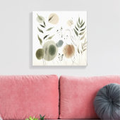 Japandi Garden Rhythm Art for Calm Interiors Canvas Afdruk (Insitu (Woonkamer))