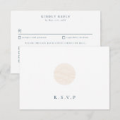 Japandi landschap maaltijden keuzes RSVP Kaartje (Voorkant / Achterkant)