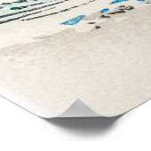 Japandi lijst TV Kunst Strand Landschap Neutraal B Poster (Hoek)