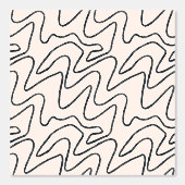 Japandi Minimalist Brush Stroke Pattern in Cream a Behang (Voorkant)