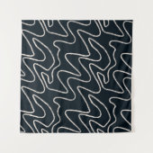 Japandi Minimalist Brush Stroke Pattern in Cream Wandkleed (Voorkant (horizontaal))