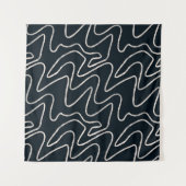 Japandi Minimalist Brush Stroke Pattern in Cream Wandkleed (Voorkant)