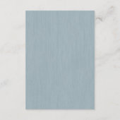 Japandi minimalistische bruiloft details kaart (Achterkant)