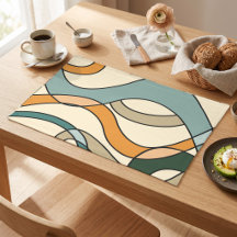 Japandi Minimalistische Mosterd Salie Boho Abstrac