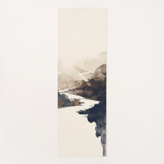 Japandi River Yoga Mat - Serene Landschap Ontwerp