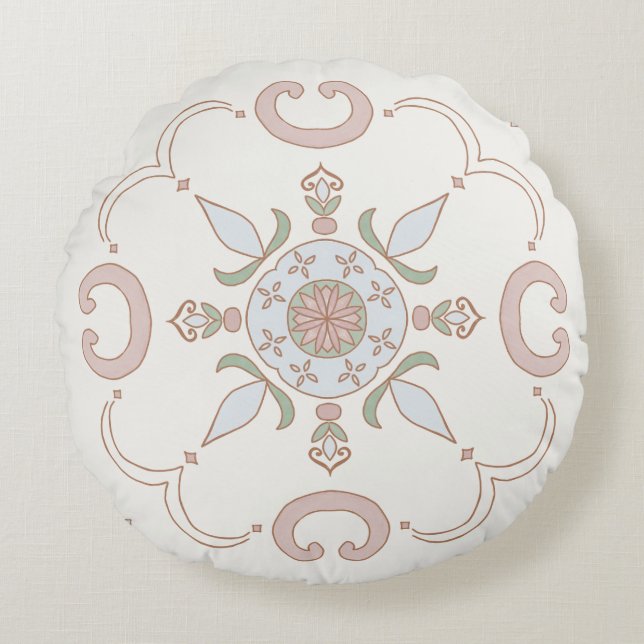 Japandi Rond Kussen (Voorkant)