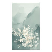 Japandi Sage Green Abstract Wall Art Print Foto Afdruk (Voorkant)