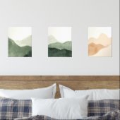 Japandi Sage Green Floral Art | Zen Wall Print Set (Slaapkamer)