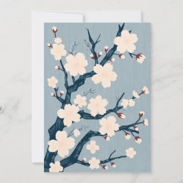 Japandi (scandi-japans) bruiloft kaart